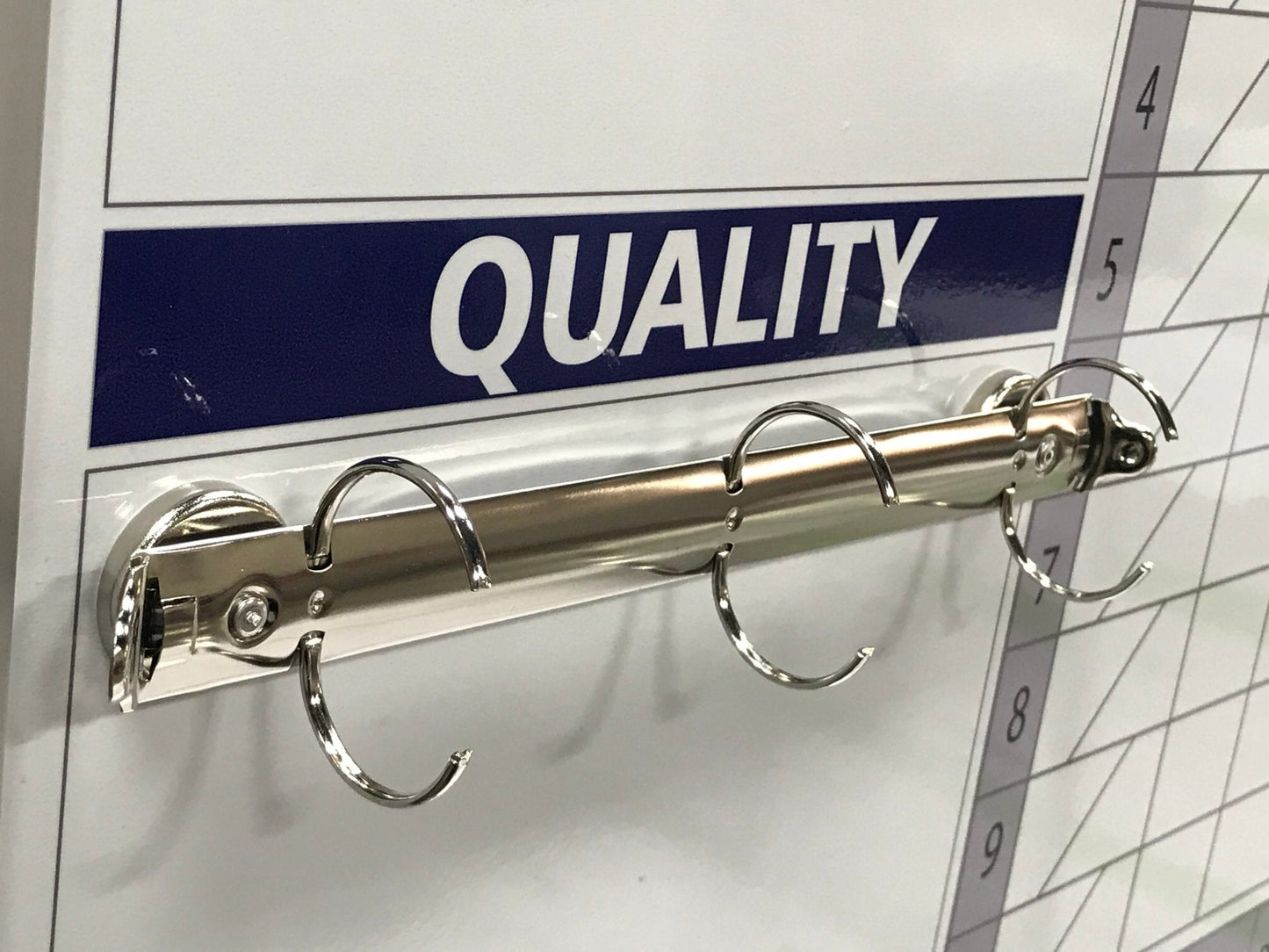 Magnetic Hanging Binder Rings, 3 Rings, 1.5", 20 lb Pull Strength. - CYANvisuals