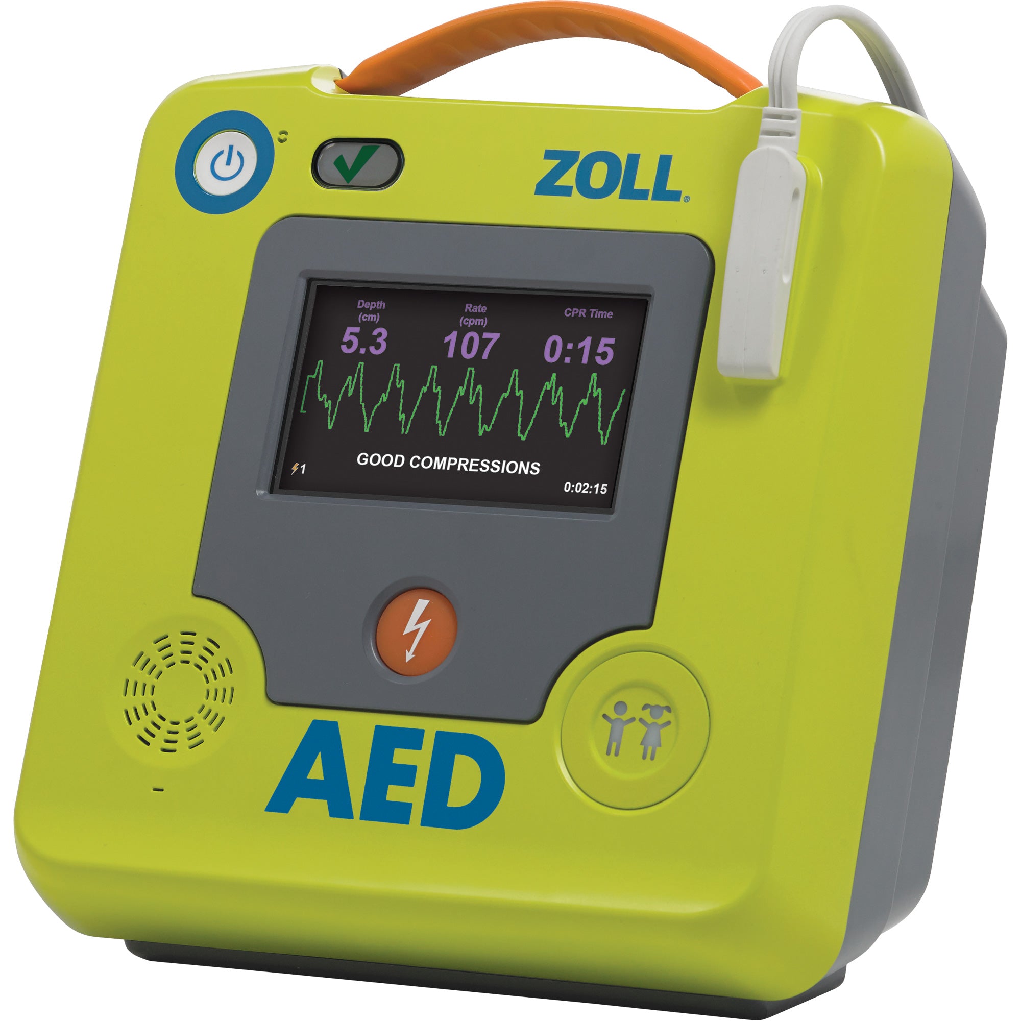 Professional Rescuers ZOLL AED 3™ BLS Defibrillator, Semi-Automatic, French, Class 4