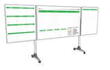 3-Panel Tri Board - Industrial Grade Magnetic Dry Erase Whiteboard (Custom Printed, Free Design) - CYANvisuals