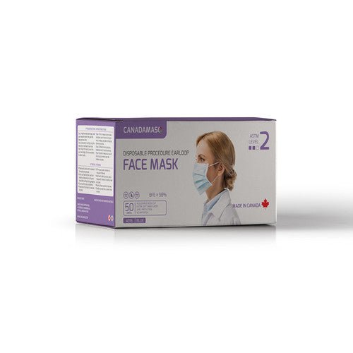 3-Ply Disposable Face Masks - ASTM Level 2 (Box of 50) - CYANvisuals
