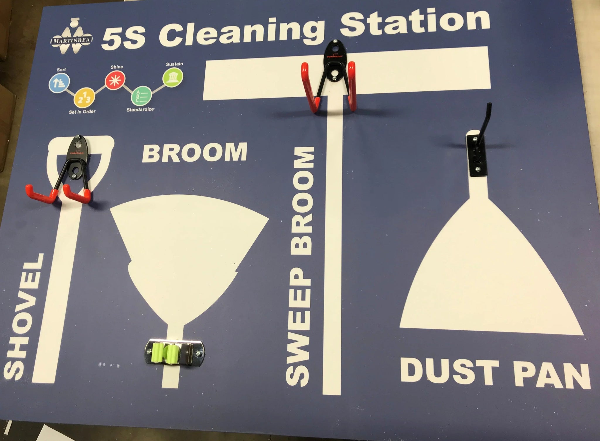 5S Shadow Board 30"x70" - Housekeeping Station - (Customize For Free) - CYANvisuals