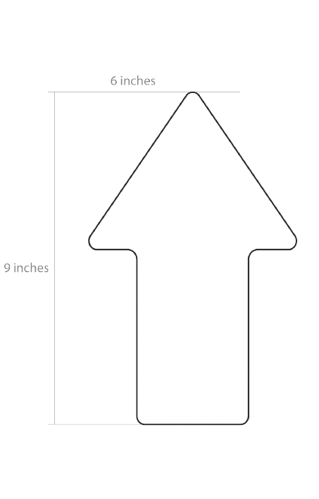 5S/Lean Markers: "Arrow" (Pack of 12) - CYANvisuals