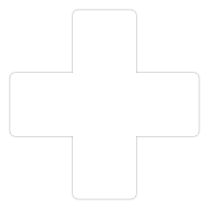 5S/Lean Markers: Cross, X (Pack of 12) - CYANvisuals