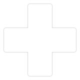 5S/Lean Markers: Cross, X (Pack of 12) - CYANvisuals