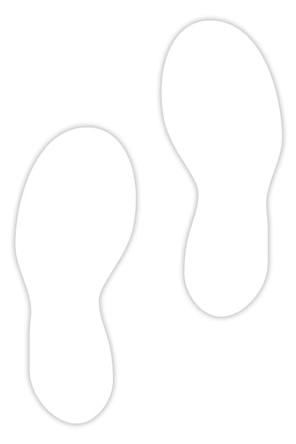 5S/Lean Markers: "Foot steps" (Pack of 12) - CYANvisuals