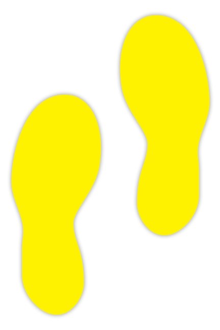 5S/Lean Markers: "Foot steps" (Pack of 12) - CYANvisuals