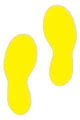 5S/Lean Markers: "Foot steps" (Pack of 12) - CYANvisuals