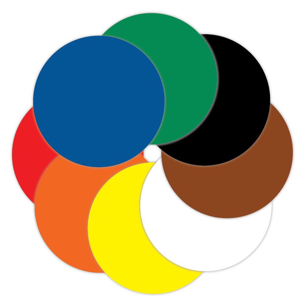 5S/Lean Markers: Large circle marker - CYANvisuals