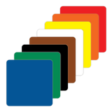 5S/Lean Markers: Large square marker - CYANvisuals