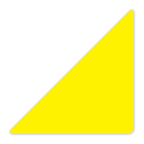 5S/Lean Markers: Large triangle marker - CYANvisuals