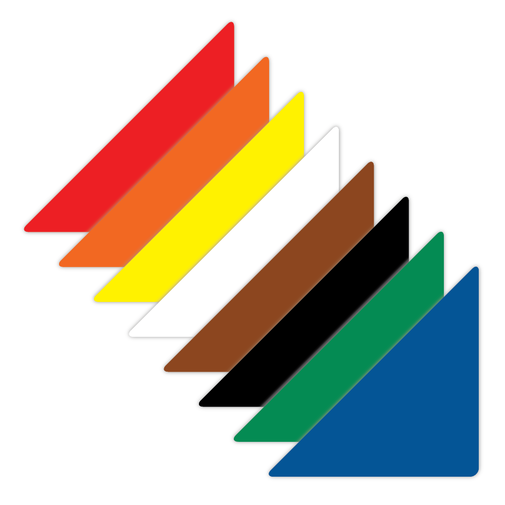 5S/Lean Markers: Large triangle marker - CYANvisuals