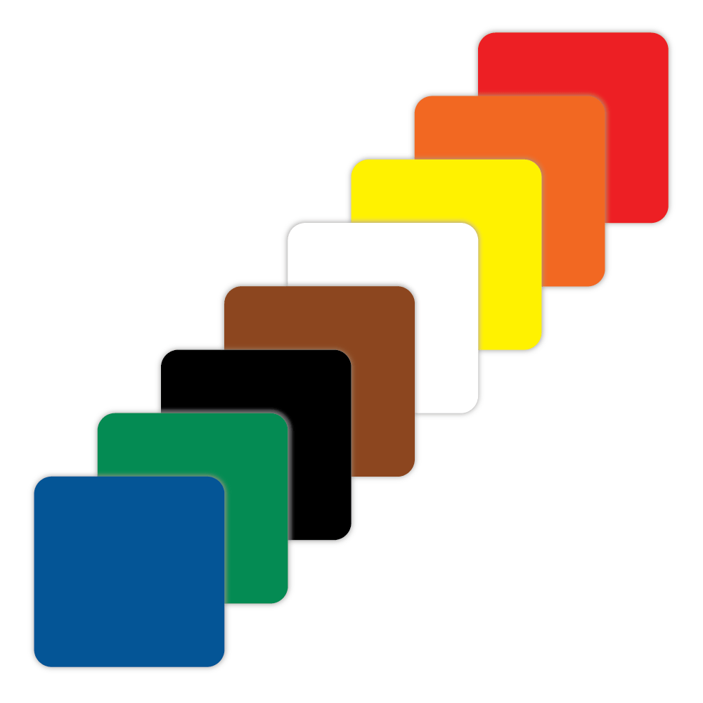 5S/Lean Markers: Small square marker - CYANvisuals