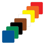 5S/Lean Markers: Small square marker - CYANvisuals