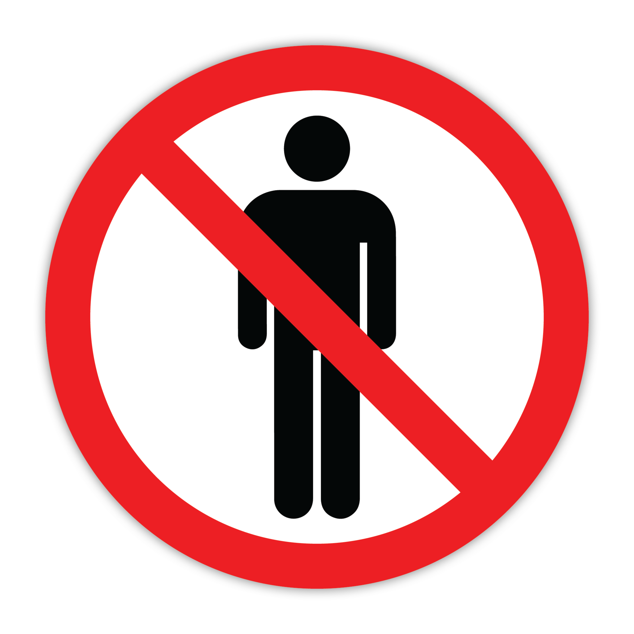 Store Sign Prohibited High quality ISO - Prohibited safety sign – CYANvisuals.com