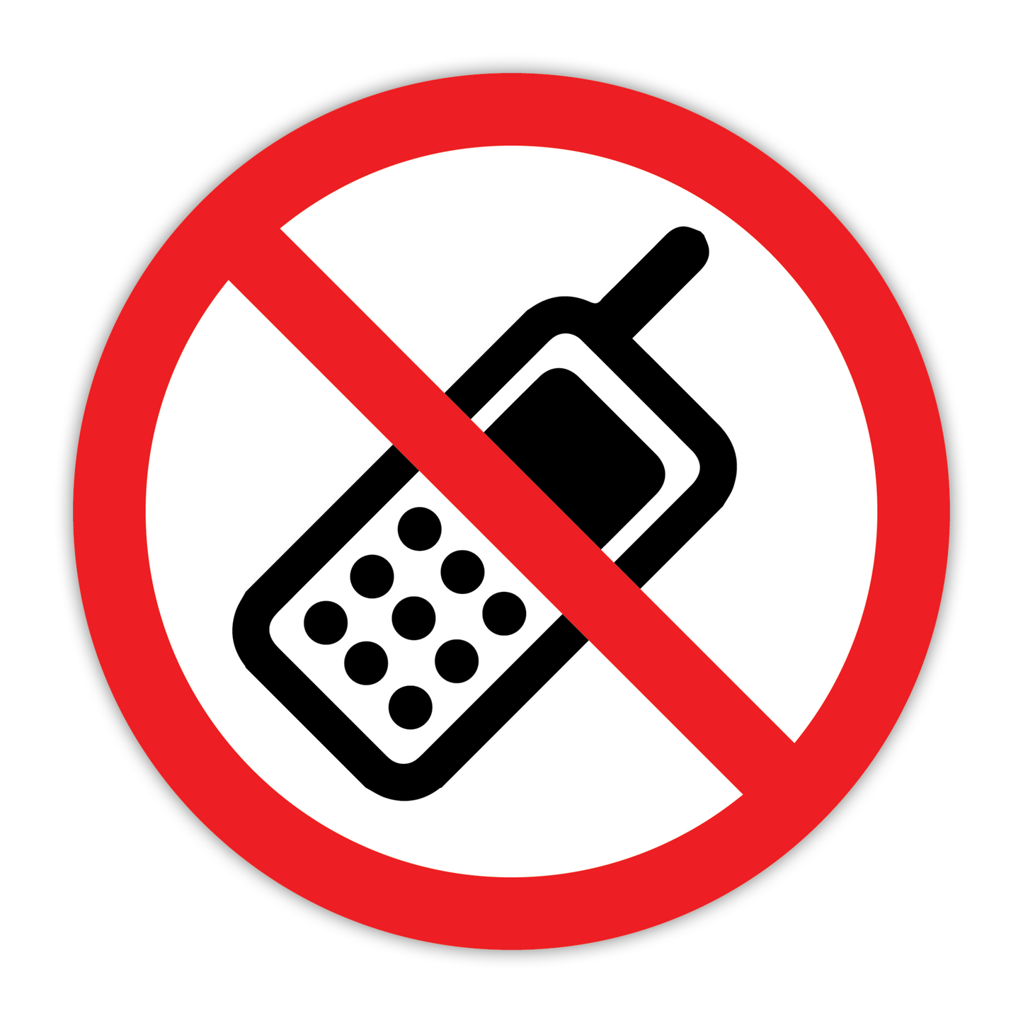 CYANVIS safety sign legend, ISO - Prohibited - SYMBOL