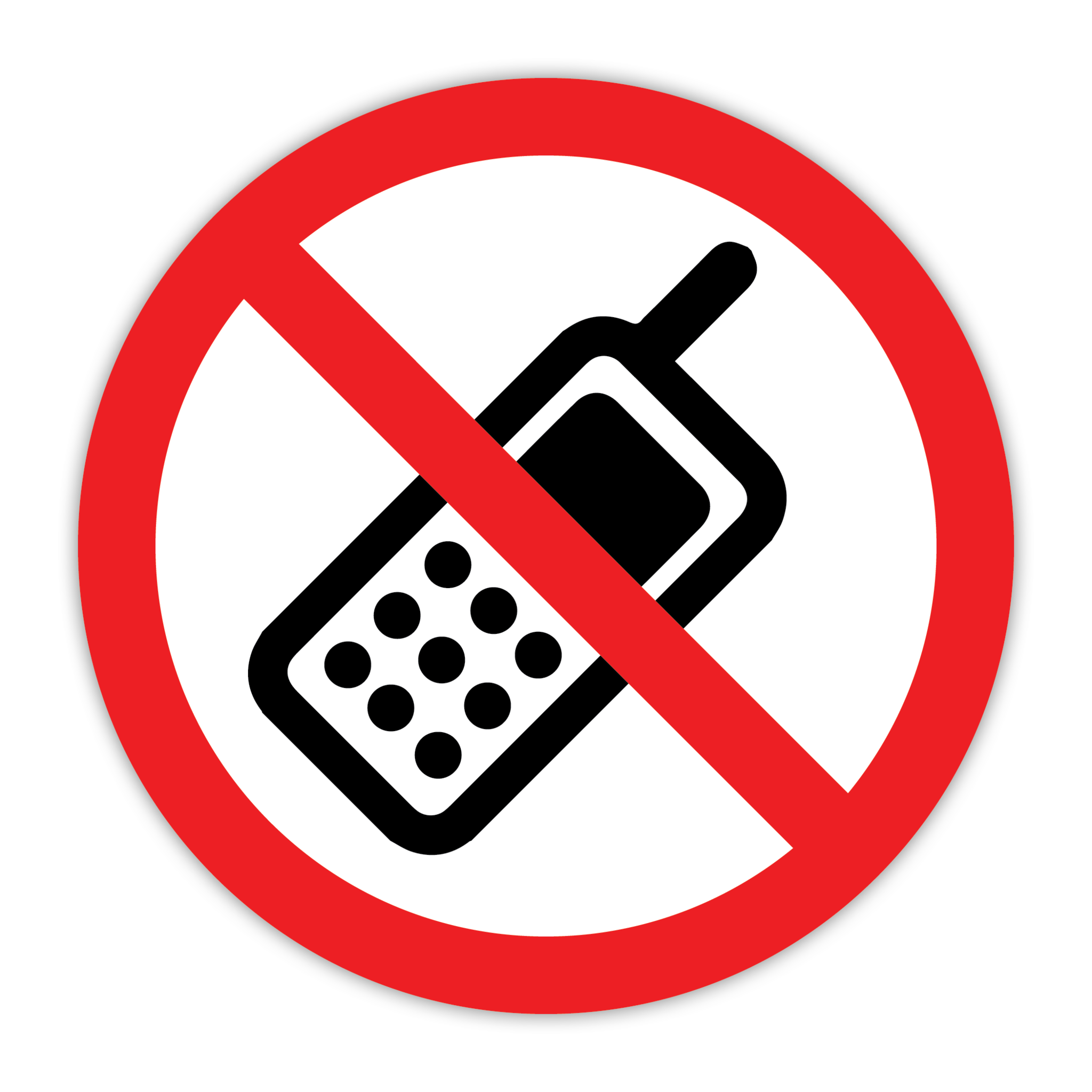 CYANVIS safety sign legend, ISO - Prohibited - SYMBOL