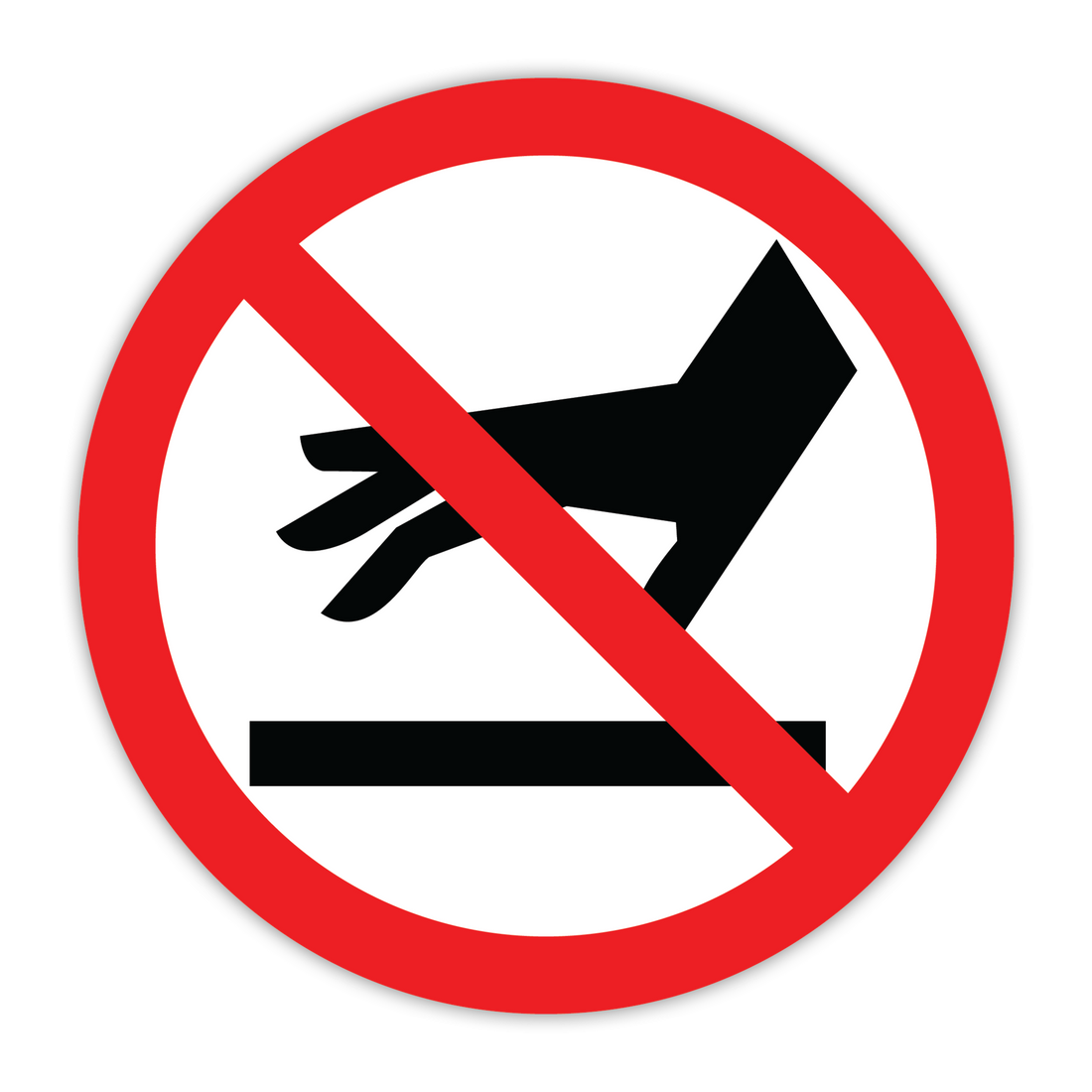 Store Sign Prohibited High quality ISO - Prohibited safety sign – CYANvisuals.com