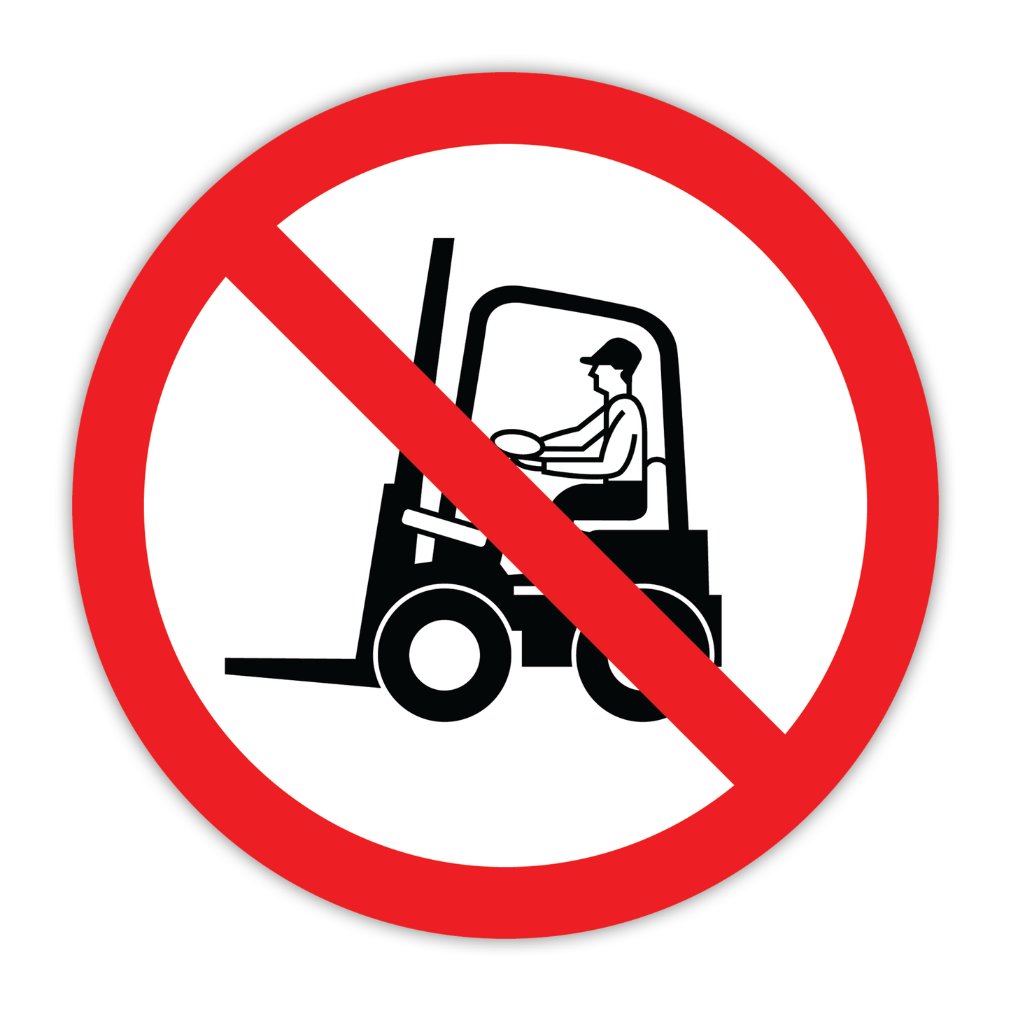 CYANVIS safety sign legend, ISO - Prohibited - SYMBOL