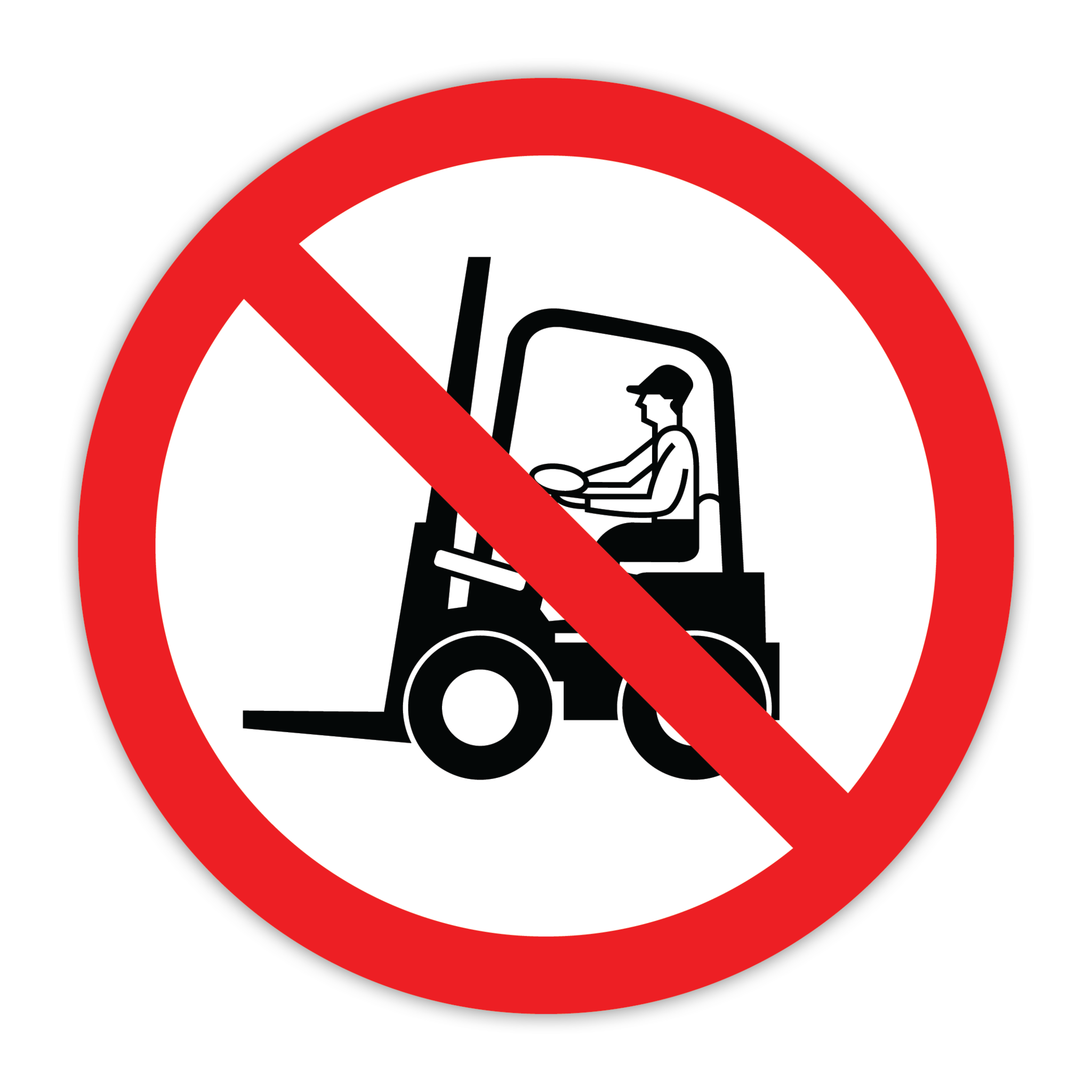 CYANVIS safety sign legend, ISO - Prohibited - SYMBOL