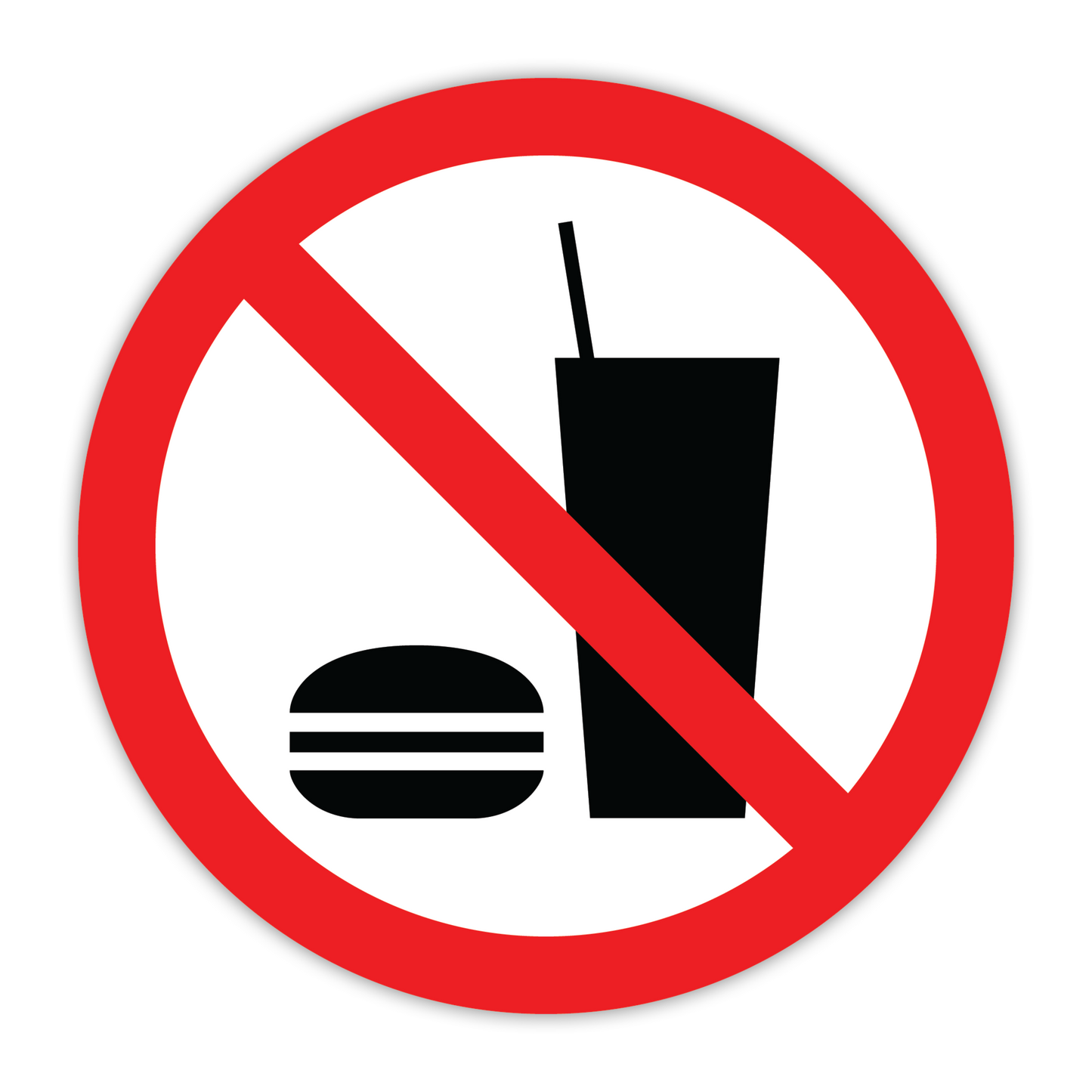 CYANVIS safety sign legend, ISO - Prohibited - SYMBOL