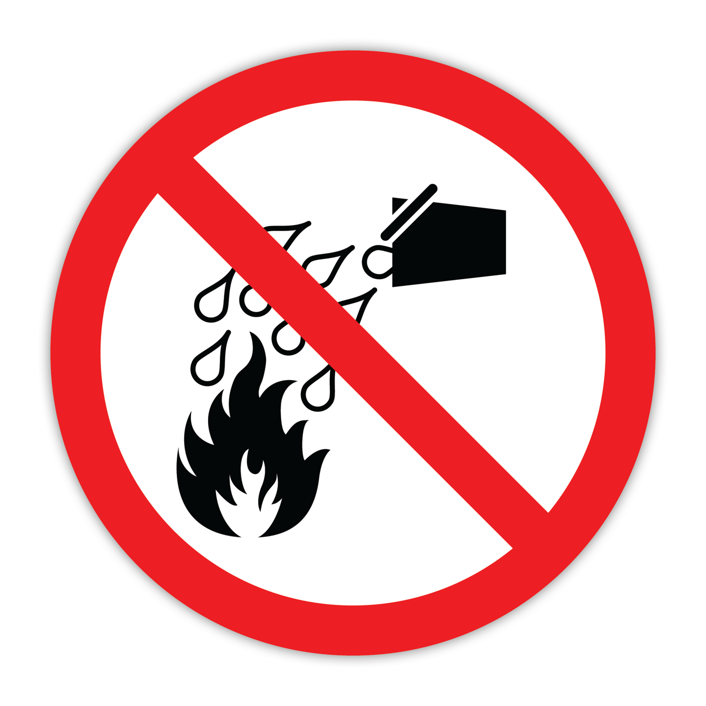 CYANVIS safety sign legend, ISO - Prohibited - SYMBOL