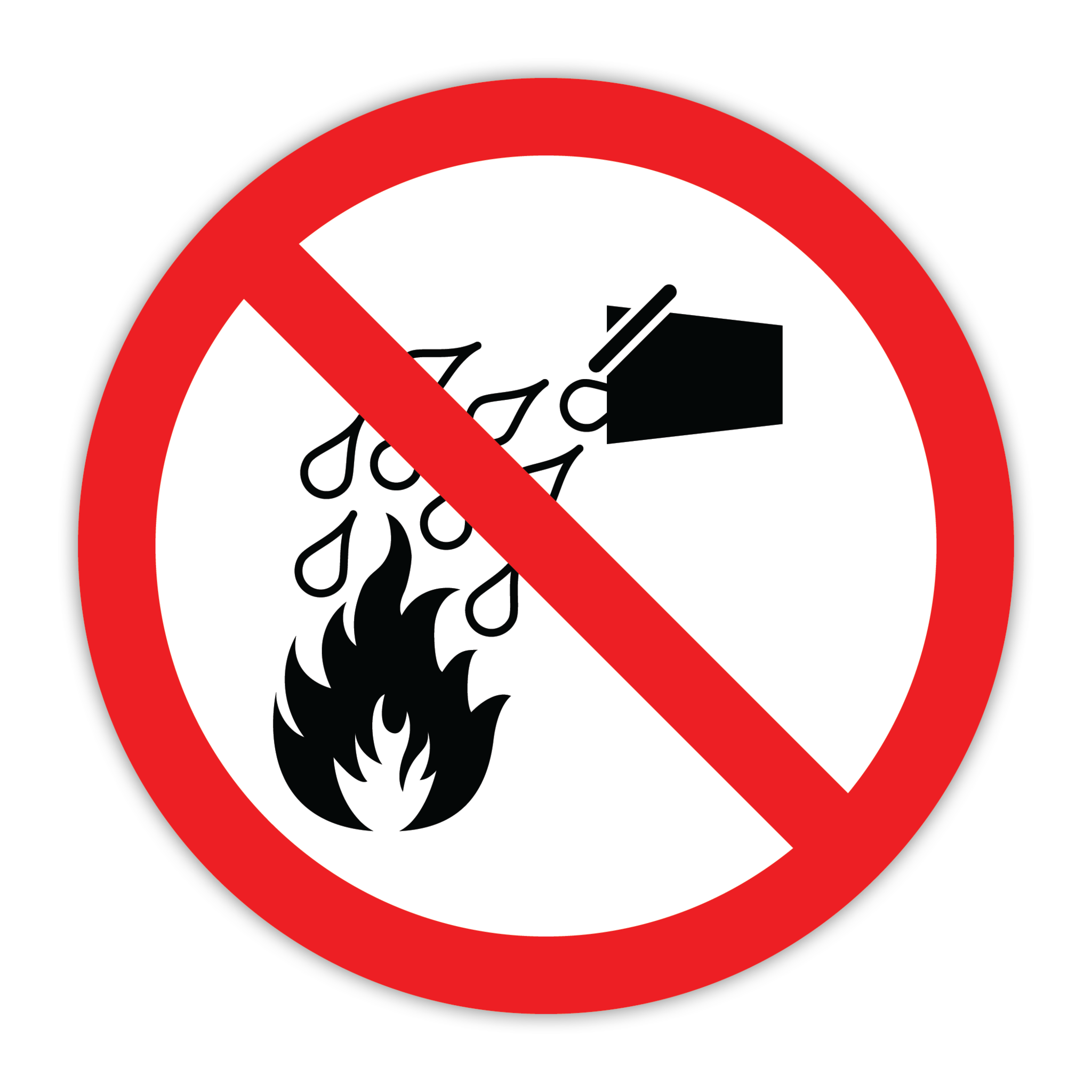 CYANVIS safety sign legend, ISO - Prohibited - SYMBOL