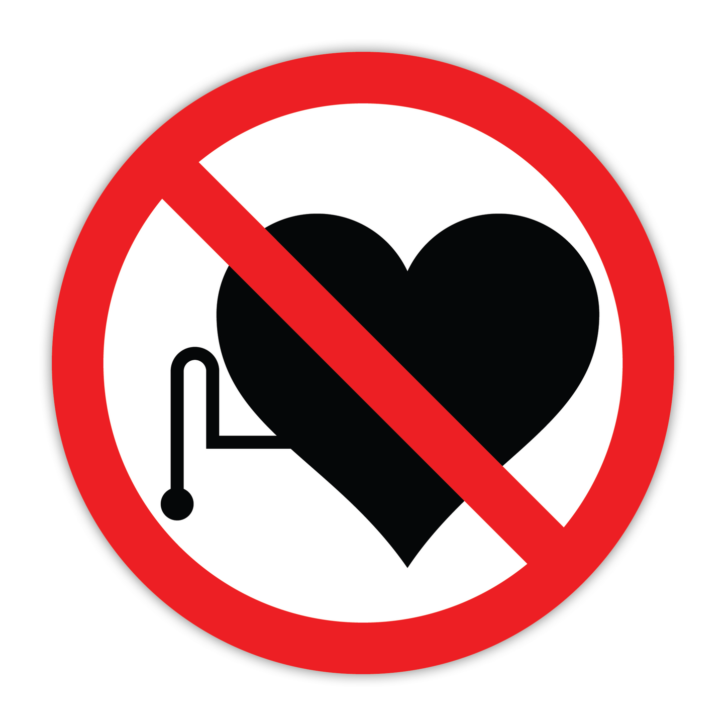 CYANVIS safety sign legend, ISO - Prohibited - SYMBOL
