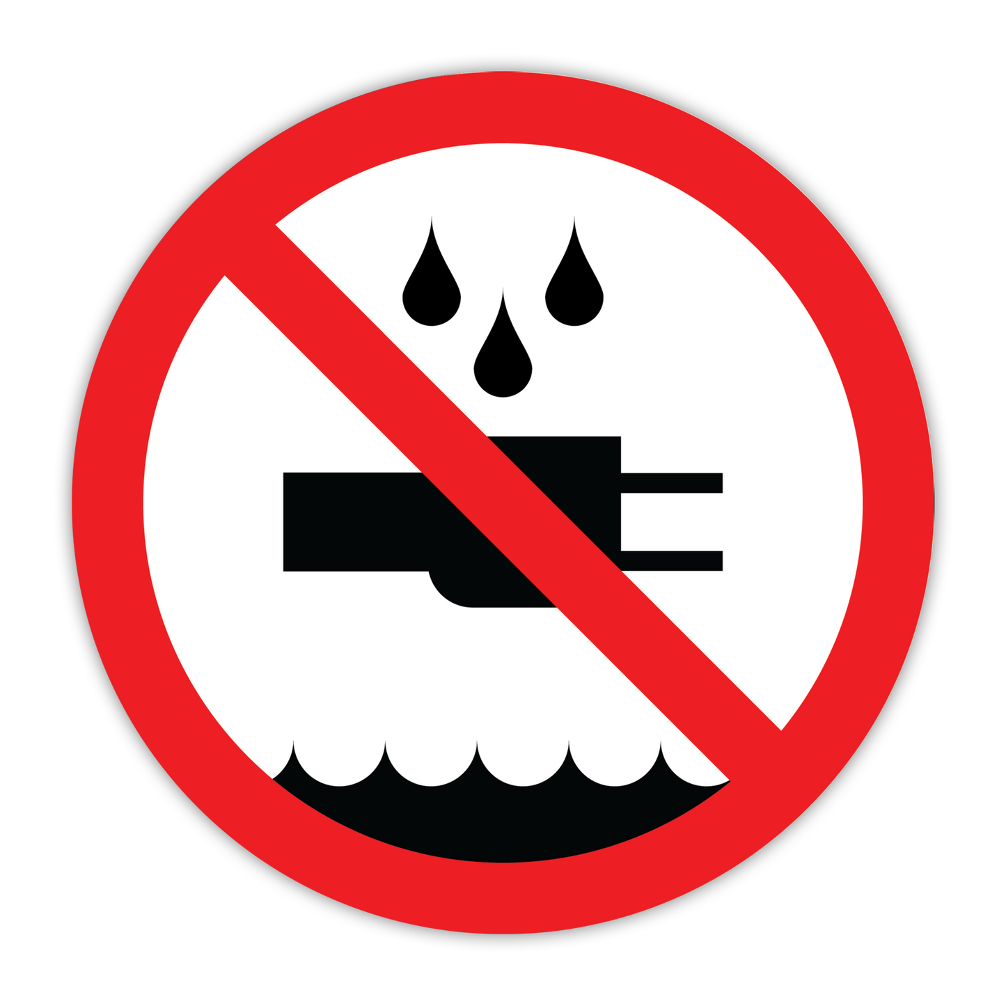 CYANVIS safety sign legend, ISO - Prohibited - SYMBOL