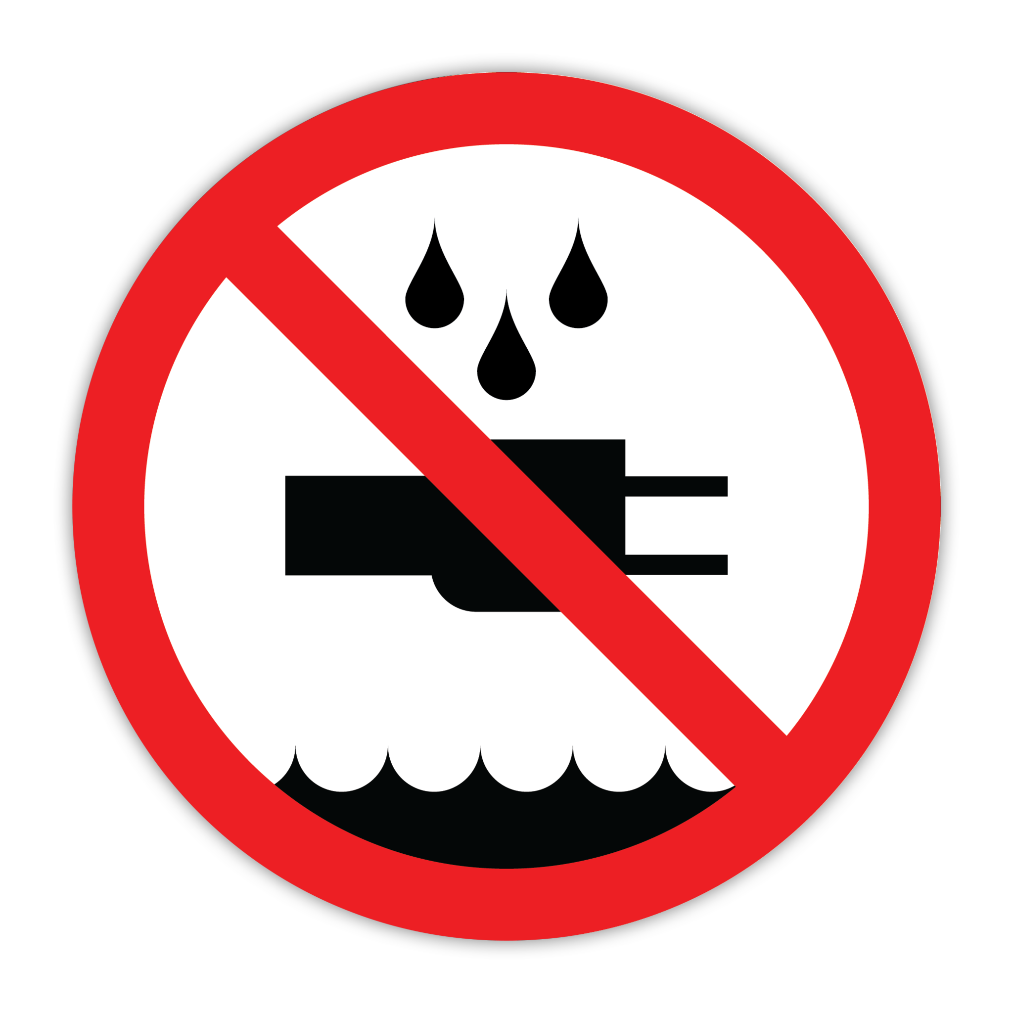 CYANVIS safety sign legend, ISO - Prohibited - SYMBOL