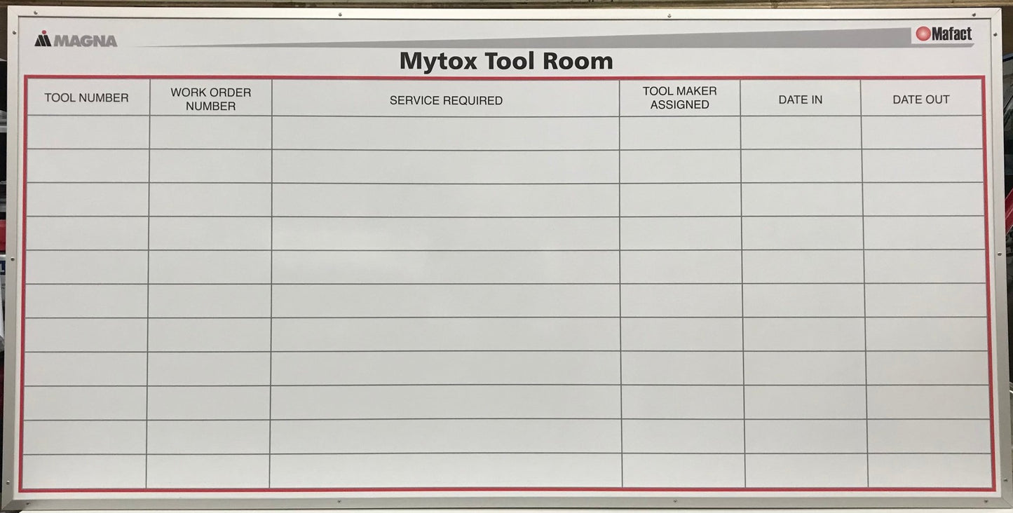 Double-Sided Custom Print Dry Erase Magnetic Whiteboard - Industrial Grade - (Free Design Included) - CYANvisuals