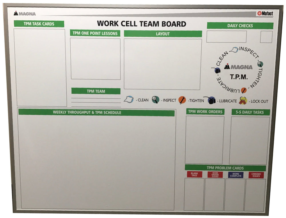 Fire Department Tactical Assignment Dry Erase Magnetic Board - Industr