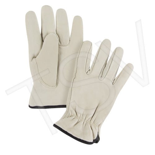 Grain Cowhide Drivers Fleece Lined Gloves - CYANvisuals