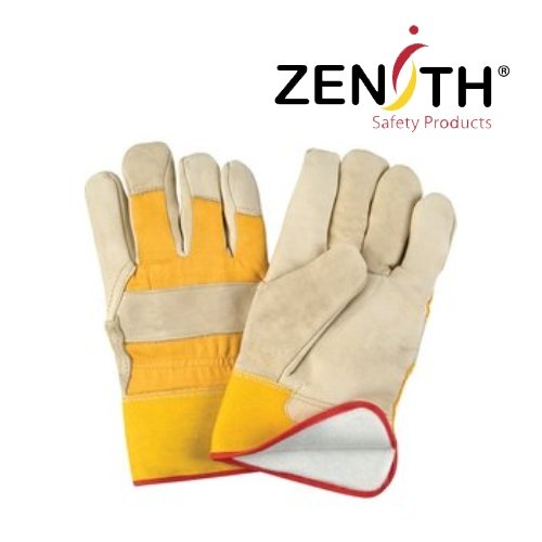 Grain Cowhide Fitters Foam Fleece-Lined Gloves - CYANvisuals