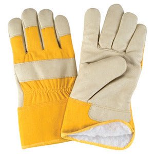 Grain Furniture Leather Fitters Acrylic Boa Lined Gloves - CYANvisuals
