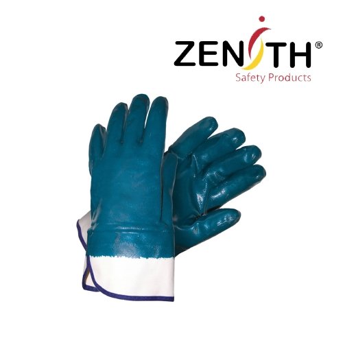 Heavyweight Nitrile Coated Safety Cuff Gloves - CYANvisuals