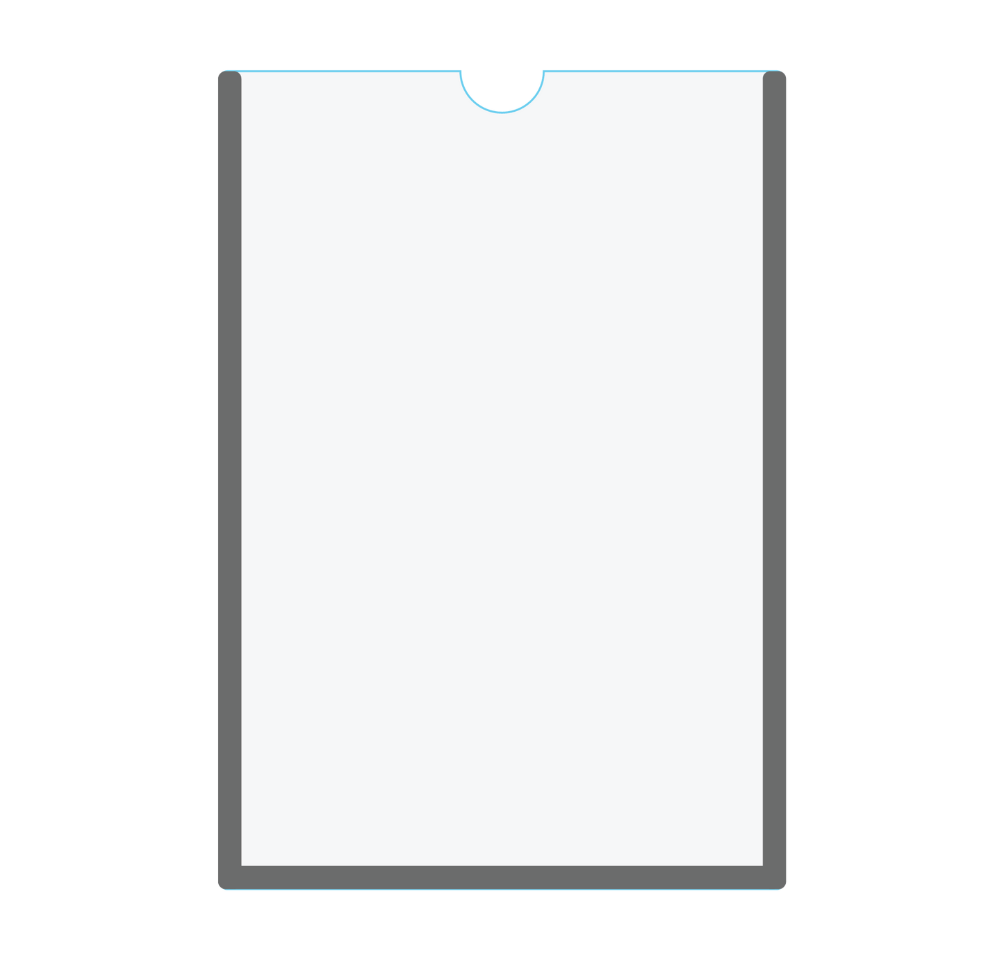 Magnetic Clear Acrylic Plexiglass Document Holder - (Pack of 10) 1/8" Thick. - CYANvisuals
