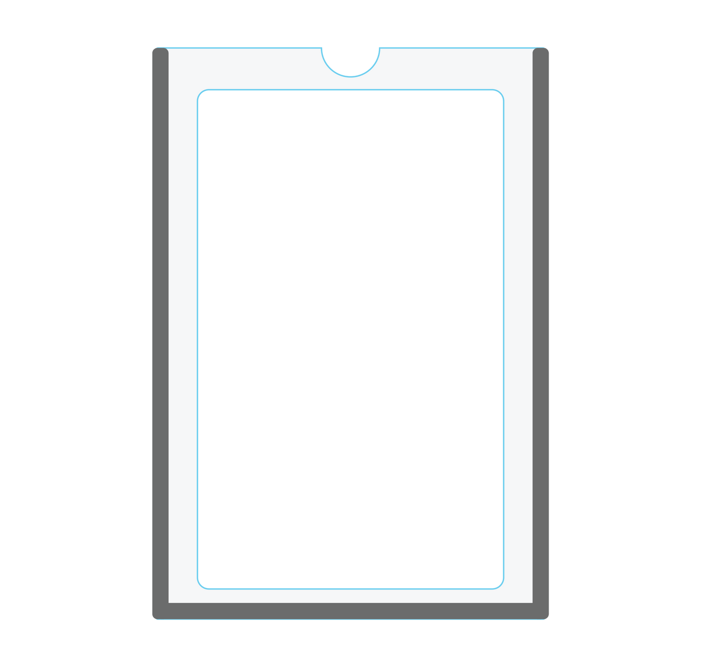 Magnetic Clear Acrylic Plexiglass Document Holder - (Pack of 10) 1/8" Thick. - CYANvisuals
