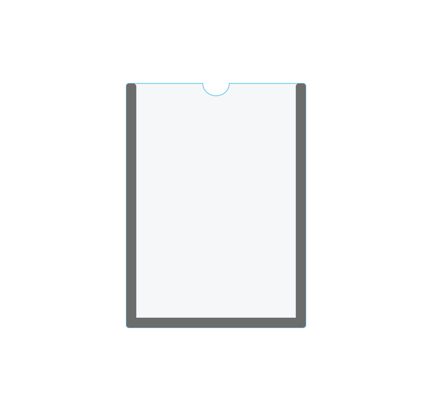 Magnetic Clear Acrylic Plexiglass Document Holder - (Pack of 10) 1/8" Thick. - CYANvisuals