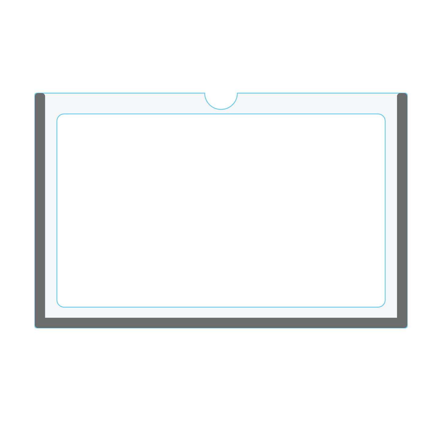 Magnetic Clear Acrylic Plexiglass Document Holder - (Pack of 10) 1/8" Thick. - CYANvisuals