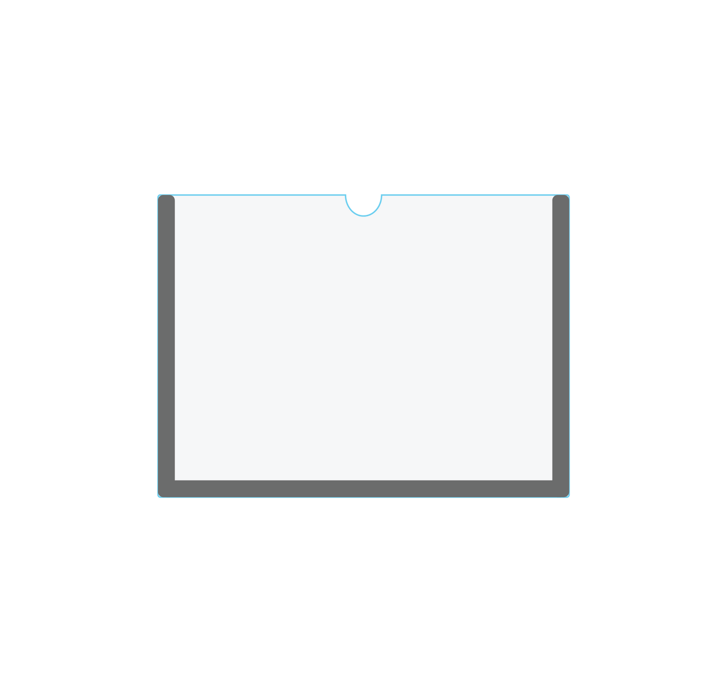 Magnetic Clear Acrylic Plexiglass Document Holder - (Pack of 10) 1/8" Thick. - CYANvisuals