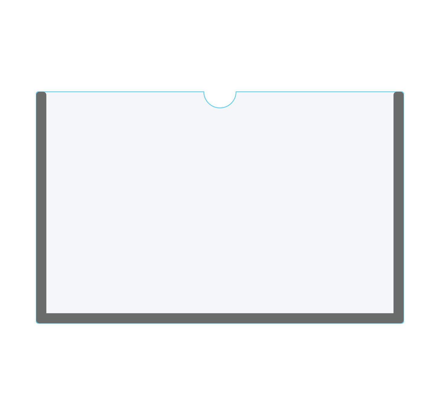 Magnetic Clear Acrylic Plexiglass Document Holder - (Pack of 10) 1/8" Thick. - CYANvisuals