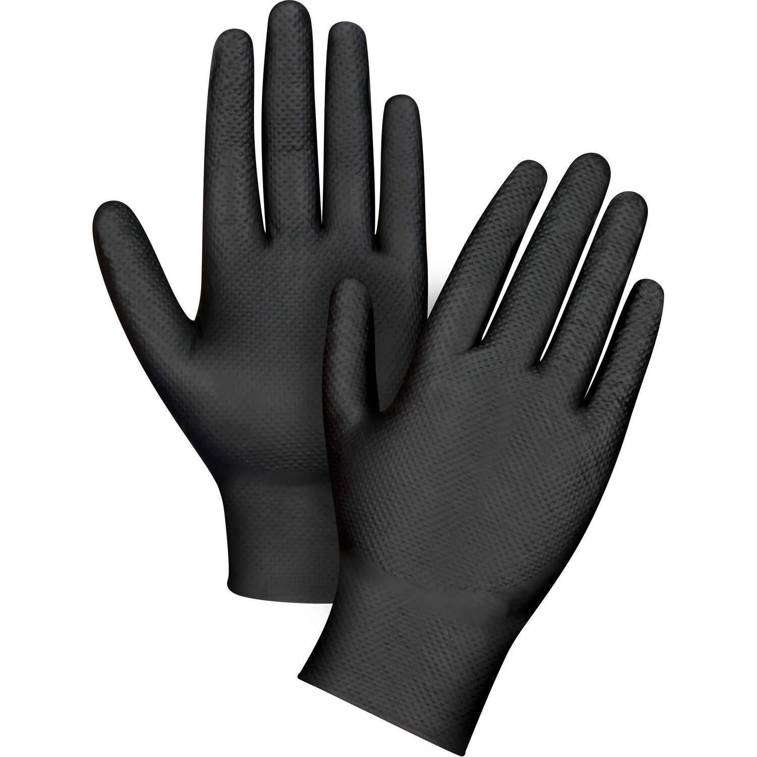 Nitrile Gloves - Medical Grade Disposable , 5-mil, Powder-Free, Black, Class 2 (Case of 10 boxes of 100 pcs) - CYANvisuals