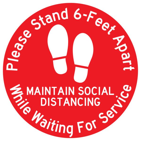 Please Stand 6F Apart While Waiting for Service - CYANvisuals