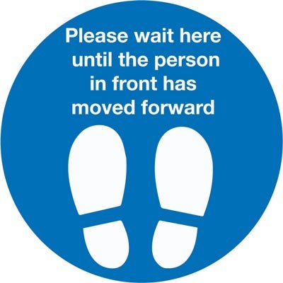 Please wait here until the person in front has moved forward - CYANvisuals