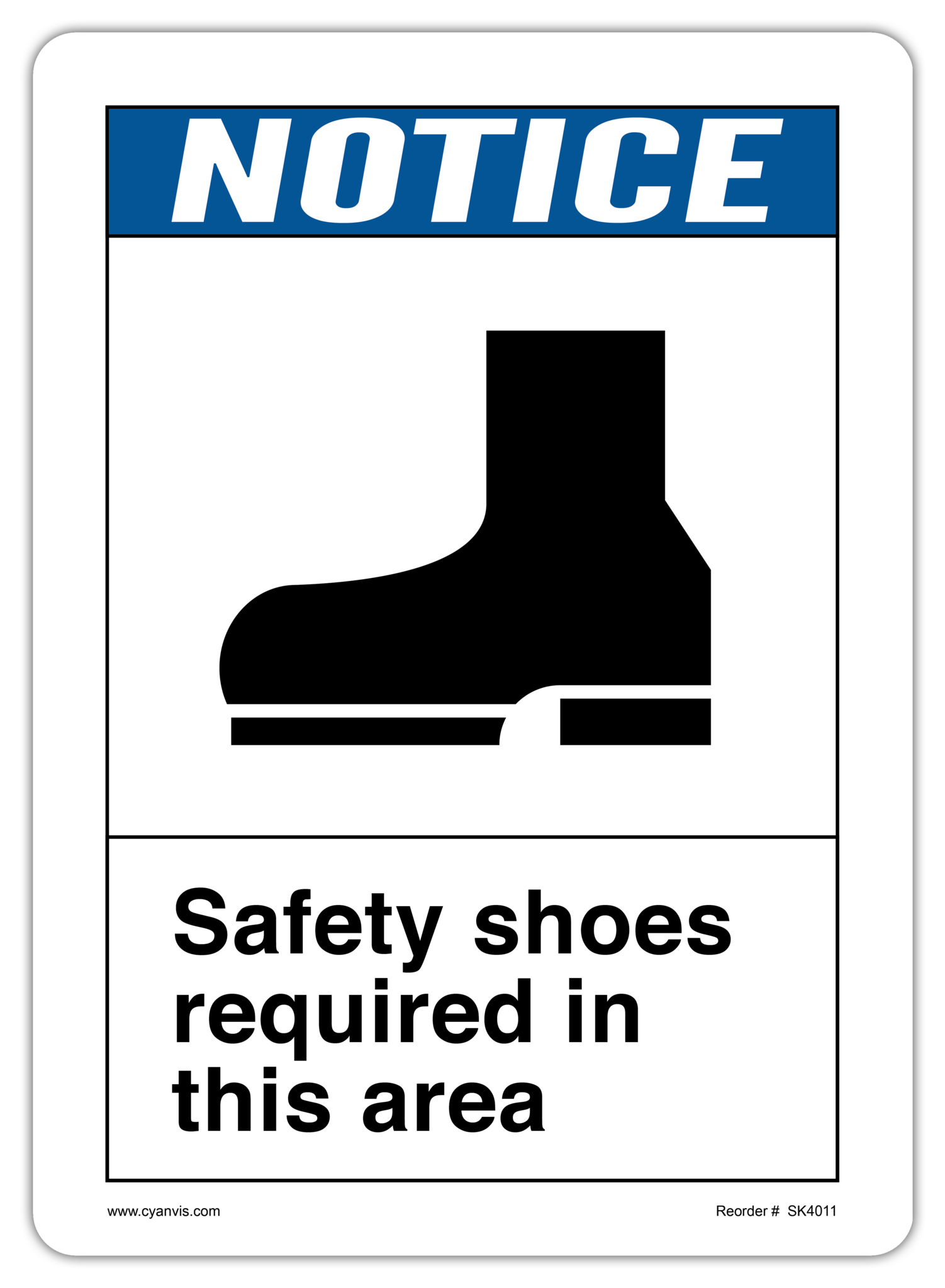 Ansi Notice Example High quality ANSI - Notice safety sign – CYANvisuals.com