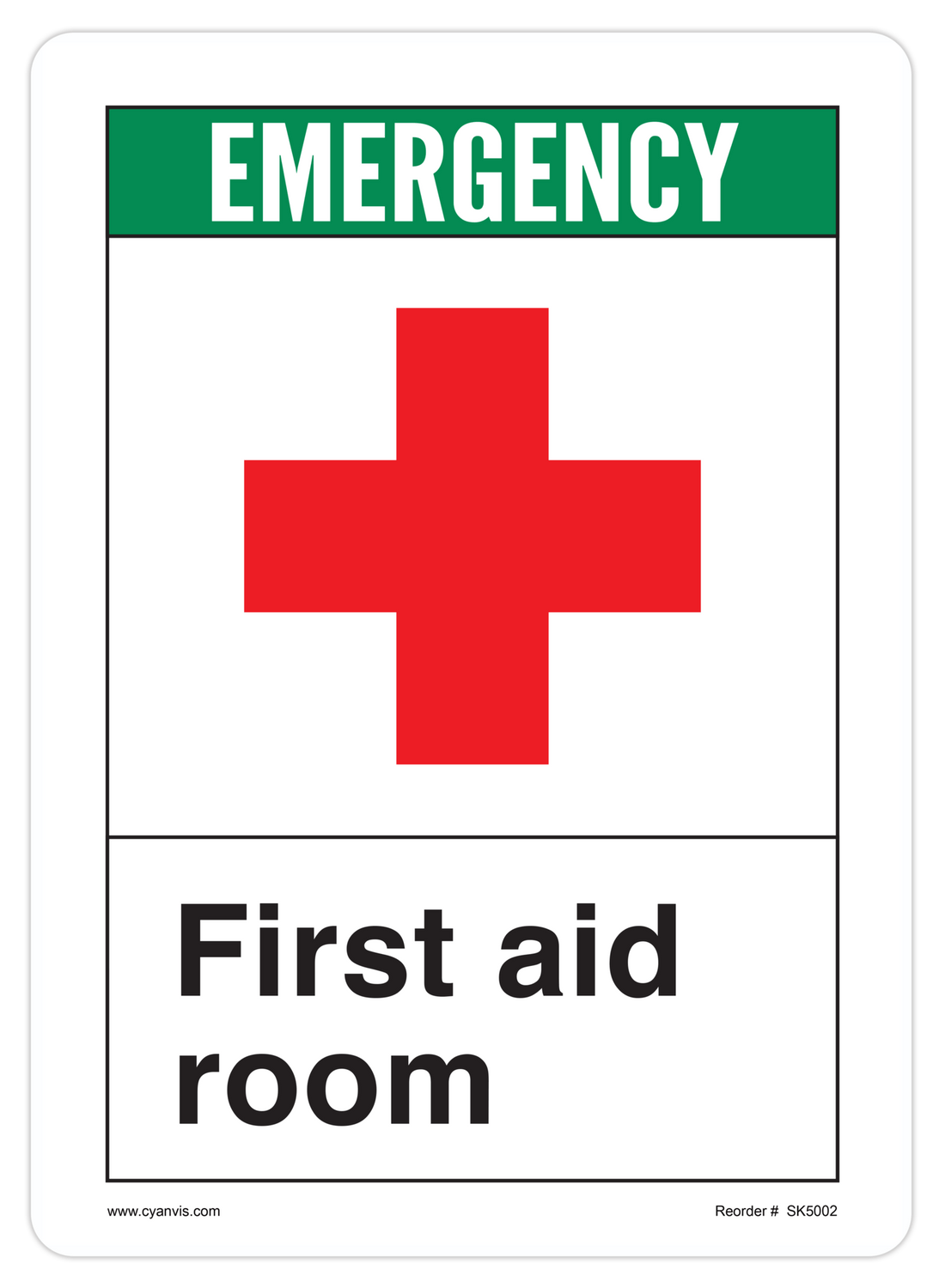 High quality ANSI - Safety First safety sign – CYANvisuals.com