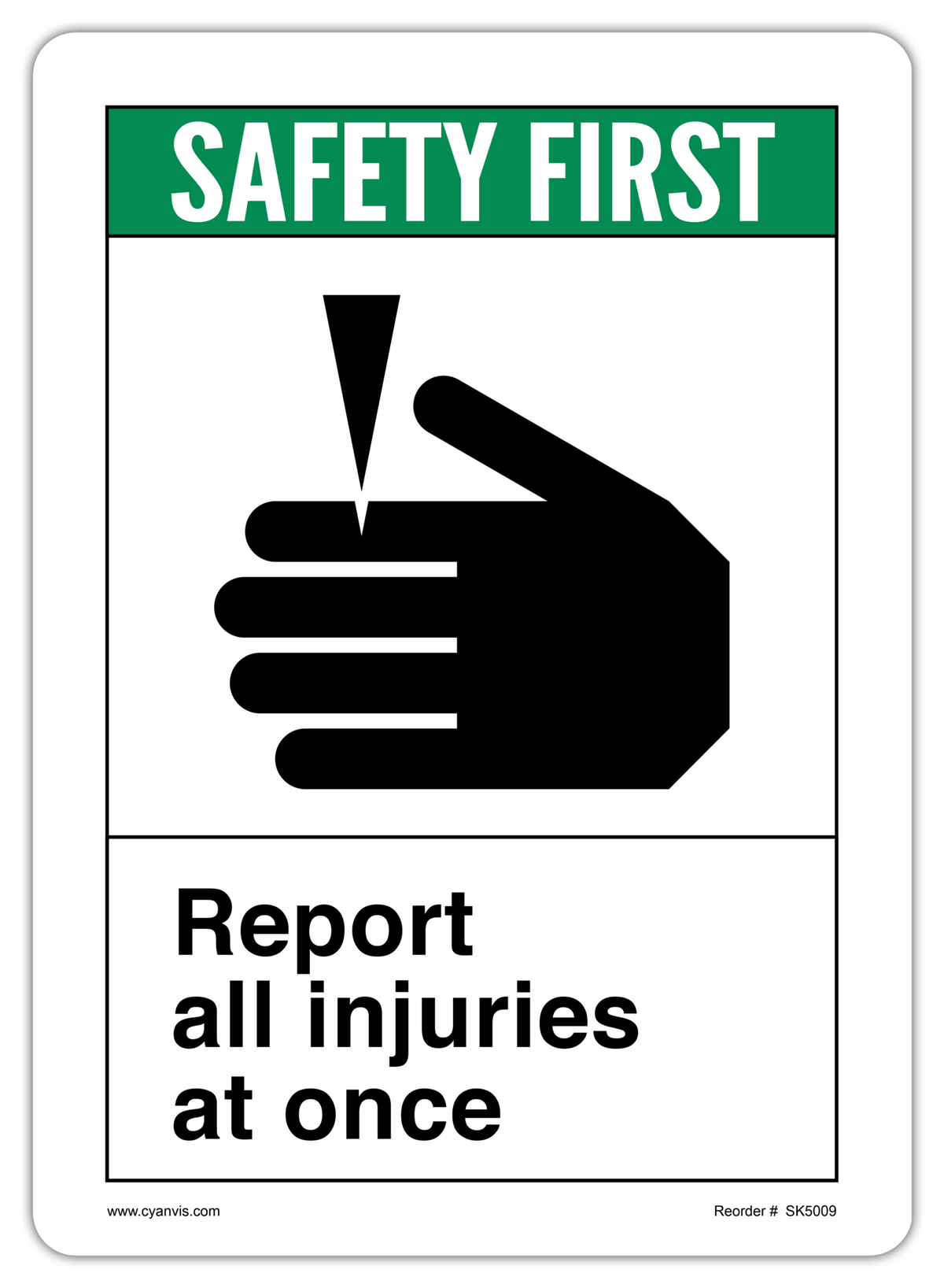 ANSI STANDARD SIGNS