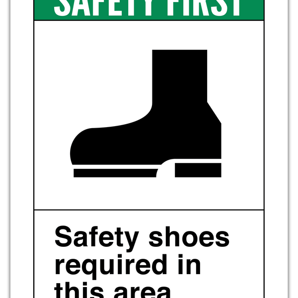 High quality ANSI Safety First safety sign