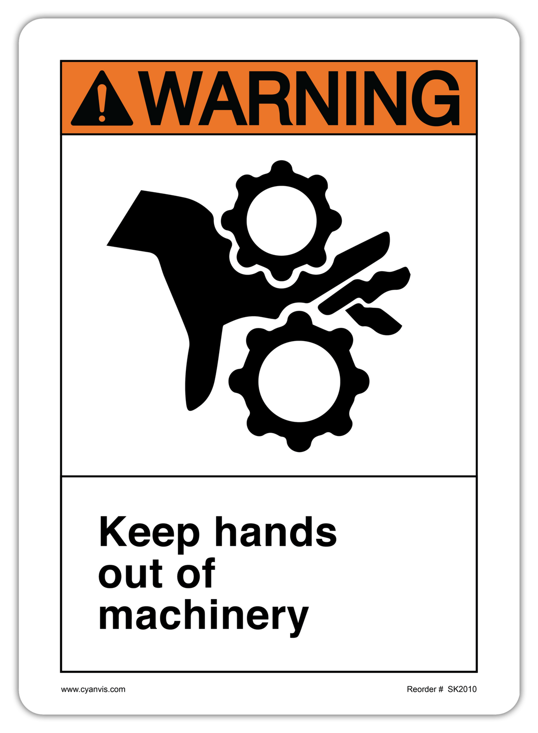 High quality ANSI - Warning safety sign – CYANvisuals.com