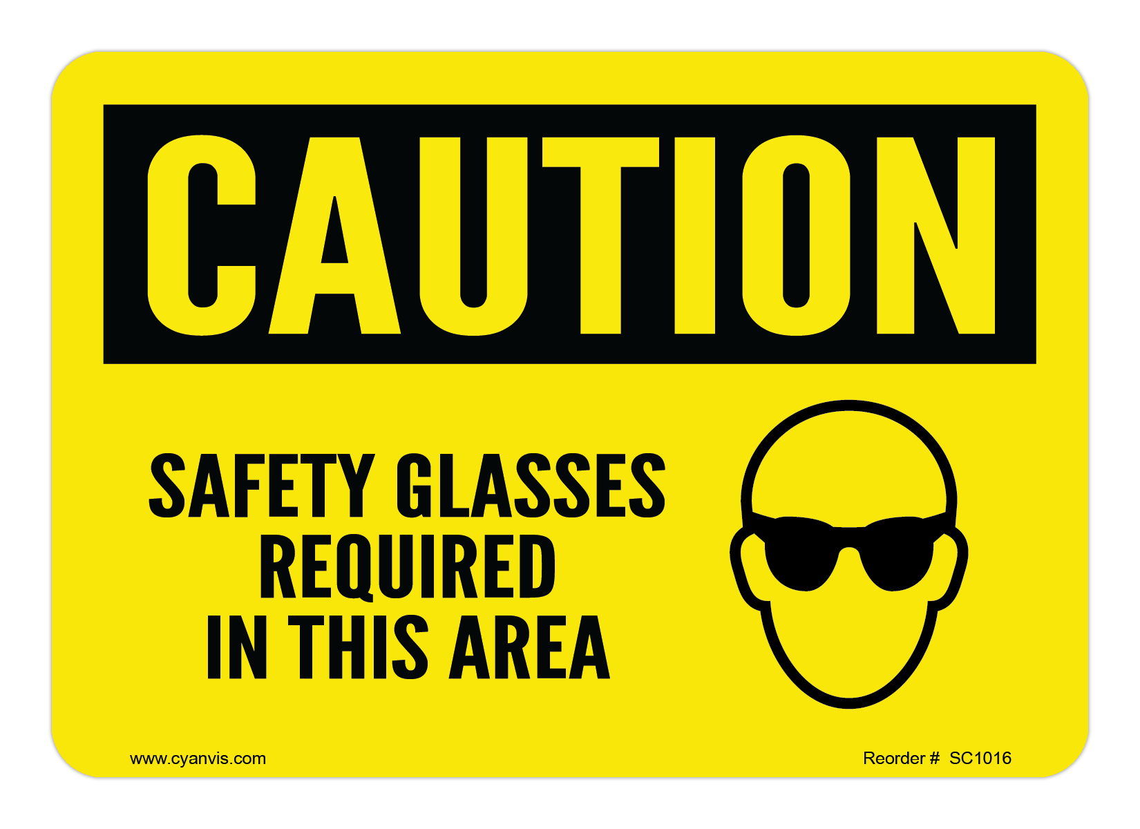 High quality Caution safety sign